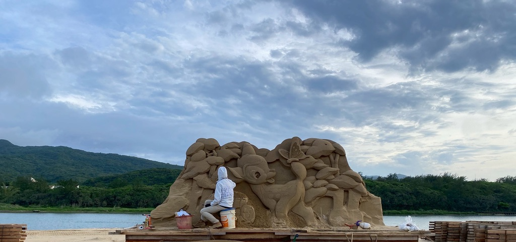 福隆國際沙雕藝術季 — 沙雕製作現場